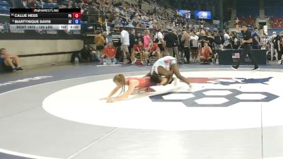 125 lbs Champ. Rd Of 16 - Callie Hess, Pennsylvania vs Martynique Davis, Arizona