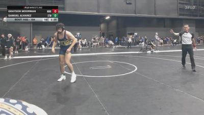184 lbs Quarterfinal - Samuel Alvarez, University Of Saint Mary (KS) vs Grayson Moorman, Midland (Neb.)
