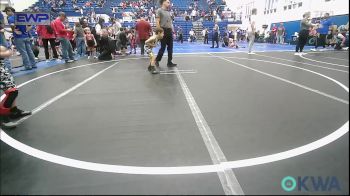 46 lbs Consi Of 16 #2 - Conner Hayes, Weatherford Youth Wrestling vs Grayson Hale, Standfast OKC