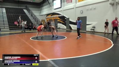 14U-7 lbs Round 3 - Jasper Sonberg, Caveman Wrestling vs Dawson Dennis, Ellsworth RTC