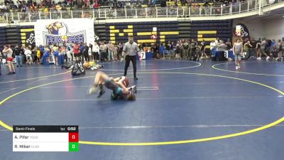 80 lbs Semifinal - Aj Pifer, Young Guns vs River Miker, Clarksburg Panthers