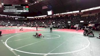 85 lbs Champ. Round 2 - Chuck Woernley, NTO1 vs Logan Taylor, BOM2