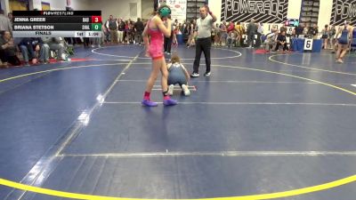 103 lbs Final - Jenna Greer, Bad Karma vs Briana Stetson, Shaler