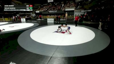 62 lbs Cons. Semis - Zara Barry, Inland Elite Wrestling Club vs Selah Garcia, Rough House Wrestling
