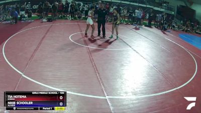 106 lbs Quarterfinal - Tia Hotema, Hawaii vs Nixie Schooler, Alaska