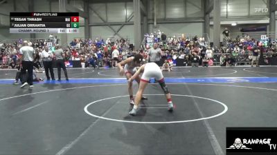 126 lbs Champ. Round 1 - Tegan Thrash, Maize vs Julian Orrantia, Garden City