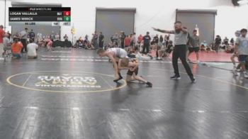 90 lbs Rr Rnd 2 - Logan Vallalla, Mat Warriors White - BHSE vs James Wirick, Revival Jokers - BHSE