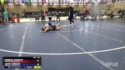 132 lbs Cons. Round 2 - Maddox Thorson, Immortal Athletics WC vs Gavin Carolan, Immortal Athletics WC