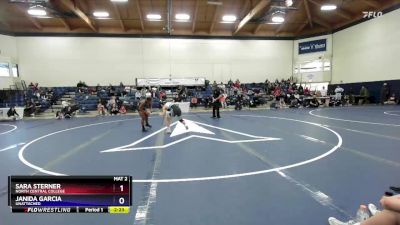 131 lbs 1st Place Match - Sara Sterner, North Central College vs Janida Garcia, Unattached