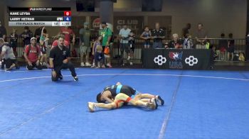 53 lbs 7th Place Match - Kane Leyba vs Larry Hetran, Angry Peach Wrestling Center
