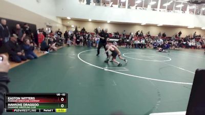 62 lbs Semifinal - Hawkins Draggoo, Cashmere Wrestling Club vs Easton Witters, Punisher Wrestling Company