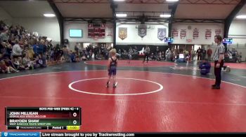 4 lbs Round 3 - John Milligan, Keokuk Kids Wrestling Club vs Brayden Shaw, West Hancock Youth Wrestling