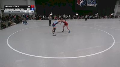 115 lbs Cons. Sub-rd Of 16 - Maquelle Pace, Champions Wrestling Club vs Brooklynn Gustafson, Mile High Wrestling Club