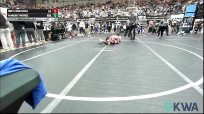 140 lbs Quarterfinal - Rico Guevara, Elgin Wrestling vs Harley Nunez, Noble Takedown Club