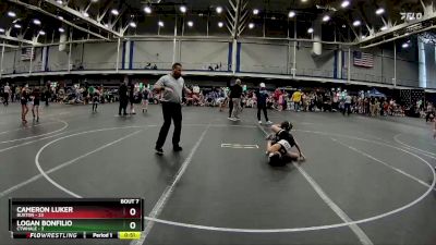 72 lbs Round 3 (6 Team) - Cameron Luker, Buxton vs Logan Bonfilio, CTWHALE