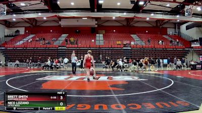 165 lbs Cons. Round 2 - Brett Smith, Northern Illinois vs Nico Lozano, Little Rock