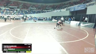 6A-120 lbs Cons. Round 4 - Nico Farinola, Lincoln vs Yestin Narruhn, David Douglas