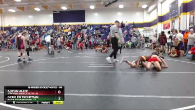 90 lbs Round 2 - Adylin Aleff, Stratford Knights Youth vs Braylen Troutman, Pelion Youth Wrestling