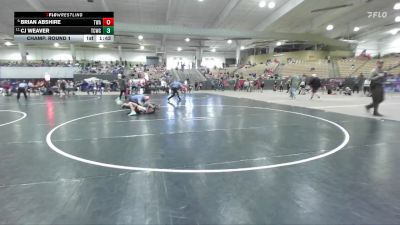 100 lbs Champ. Round 1 - Cj Weaver, Tullahoma Takedown Club vs Brian Abshire, TN Wrestling Academy