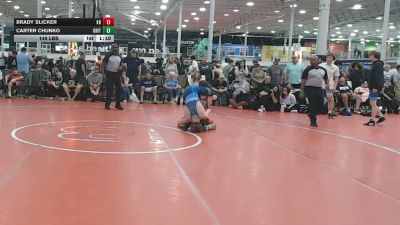 140 lbs 3rd Place - Brady Slicker, Kraken - HSC vs Carter Chunko, Grit Mat Club Blue - HSC