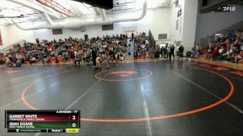 77 lbs Round 2 - Garret White, Thermopolis Middle School vs Isiah Doane, Cody Middle School