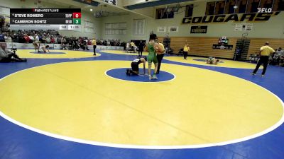 123 lbs Quarterfinal - Steve Romero, Toppenish (WA) vs Cameron Sontz, Delbarton (NJ)