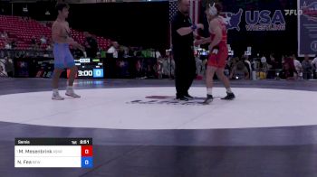 74 kg Semis - Mitchell Mesenbrink, Askren Wrestling Academy vs Nick Fea, New York