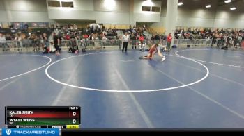 126 lbs Cons. Round 2 - Kaleb Smith, TX vs Wyatt Weiss, WY