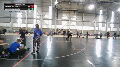 70 lbs Quarters - Ryker Belleville, Shelton Wrestling Club vs Mikhael Makarov, Askeo International Mat Club