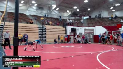 80-88 lbs 1st Place Match - Michael Dudak III, Region WA vs Christian Yunker, Carmel USA WC