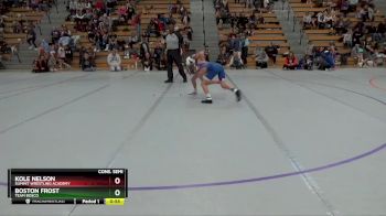 85 lbs Cons. Semi - Boston Frost, Team Bosco vs Kole Nelson, Summit Wrestling Academy