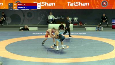 92 kg Round 1 - Dustin Plott, USA vs Zaur Beradze, GEO