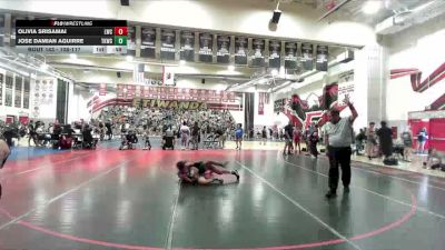 108-117 lbs Cons. Semi - Olivia Srisamai, Legacy Wrestling Center vs Jose Damian Aguirre, Total Kaos Wrestling Club