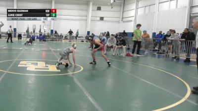 100 lbs Consi Of 8 #2 - Mekhi Guzman, New Bedford vs Luke Crist, Top Flight Wr Ac