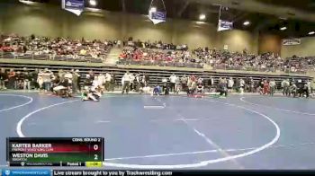 90 lbs Cons. Round 2 - Karter Barker, Fremont Wrestling Club vs Weston Davis, Wasatch