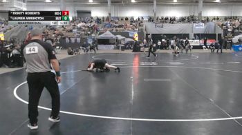 Girls 145 lbs Quarterfinal - Trinity Roberts, Heritage High School Girls vs Lauren Arrington, Bartlett High School Girls