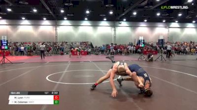 184 lbs Round of 64 - Max Lyon, Purdue vs Michael Coleman, Navy