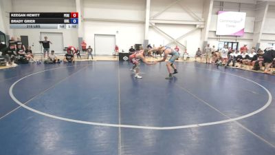 215 lbs Keegan Hewitt, Pennsylvania Red vs Brady Grier, Iowa Blue