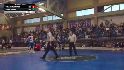132 lbs 1st Place Match - Trace Eldridge, Cheyenne East vs Liam Green, Thunder Basin High School