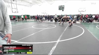 190 lbs Champ. Round 2 - Logan Trevino, Calvary Chapel (SA) vs Aiden Gomez, Millikan