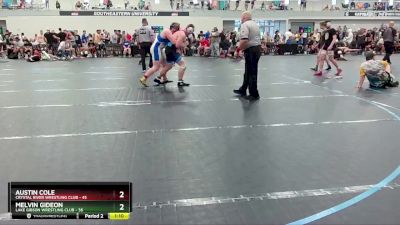 215 lbs Cons. Round 3 - Melvin Gideon, Lake Gibson Wrestling Club vs Austin Cole, Crystal River Wrestling Club