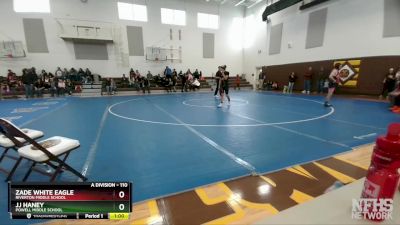 110 lbs 3rd Place Match - Zade White Eagle, Riverton Middle School vs Jj Haney, Powell Middle School