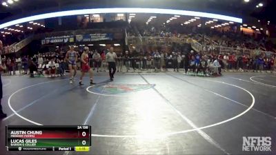 2A 138 lbs Quarterfinal - Austin Chung, Freedom (Tampa) vs Lucas Giles, Barron G Collier