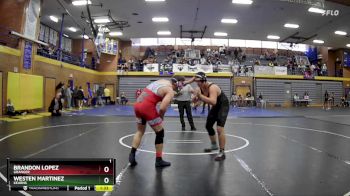 215 lbs Quarterfinal - Westen Martinez, Kearns vs Brandon Lopez, Granger