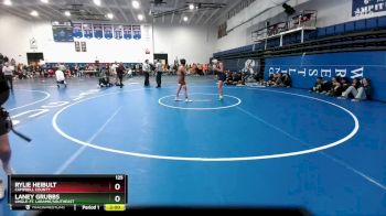 125 lbs Quarterfinal - Laney Grubbs, Lingle-Ft. Laramie/Southeast vs Rylie Heibult, Campbell County