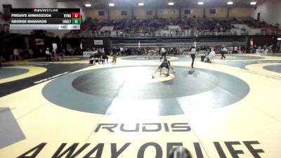 126 lbs Consi Of 16 #1 - Firdavs Ahmadzoda, New York Military Academy vs George Mamakos, The Linsly School