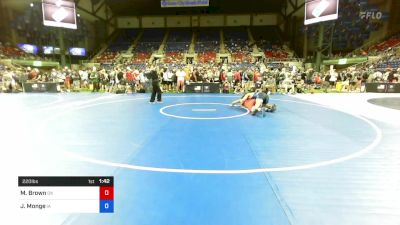 220 lbs Rnd Of 64 - Michael Brown, Oklahoma vs Joseph Monge, Iowa