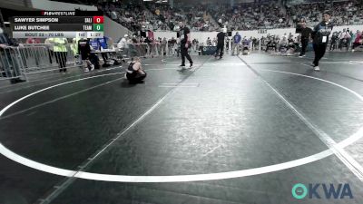 70 lbs Round Of 16 - Sawyer Simpson, Salina Wrestling Club vs Luke Butchee, Team Worx Wrestling Club