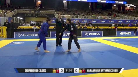 Mariana Faria Brito Francisquini vs Desiree Louise Colozzo 2026 Pan Jiu Jitsu IBJJF Championship