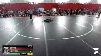 66-73 lbs Round 1 - Teagan Howarth, Wisconsin vs Akeem Gayton, Thunder Wrestling Club